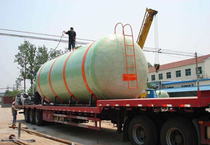 玻璃鋼運(yùn)輸罐成品圖